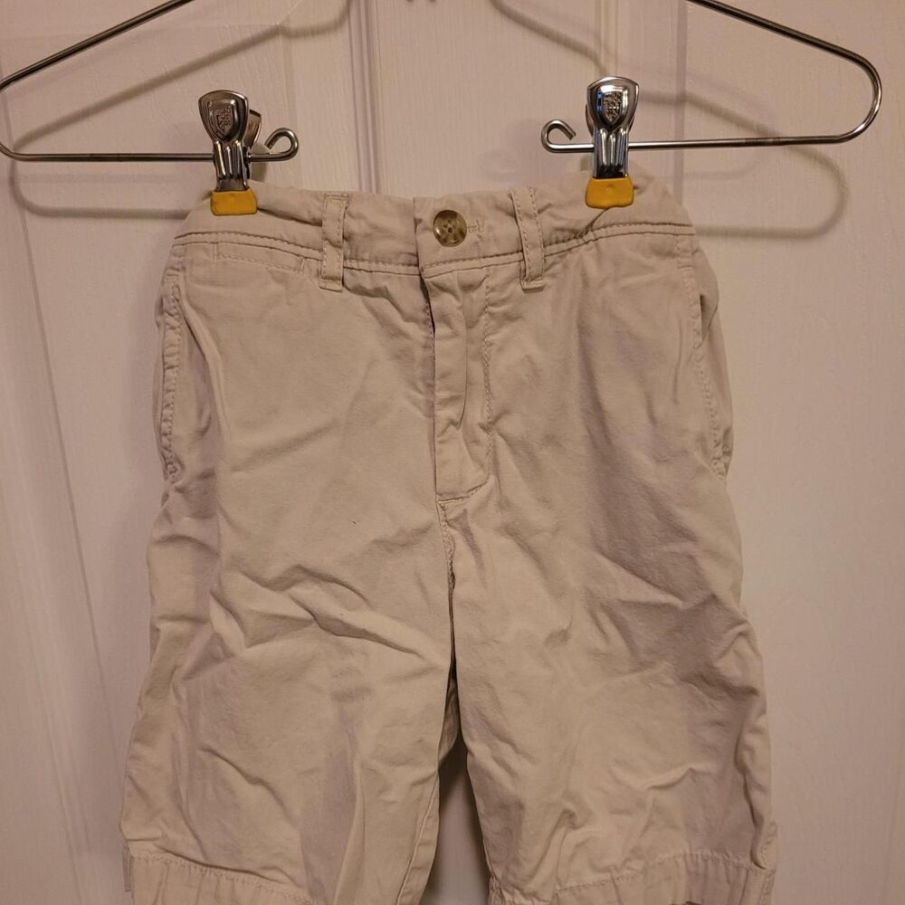 Johnnie-o Cream and White Shorts